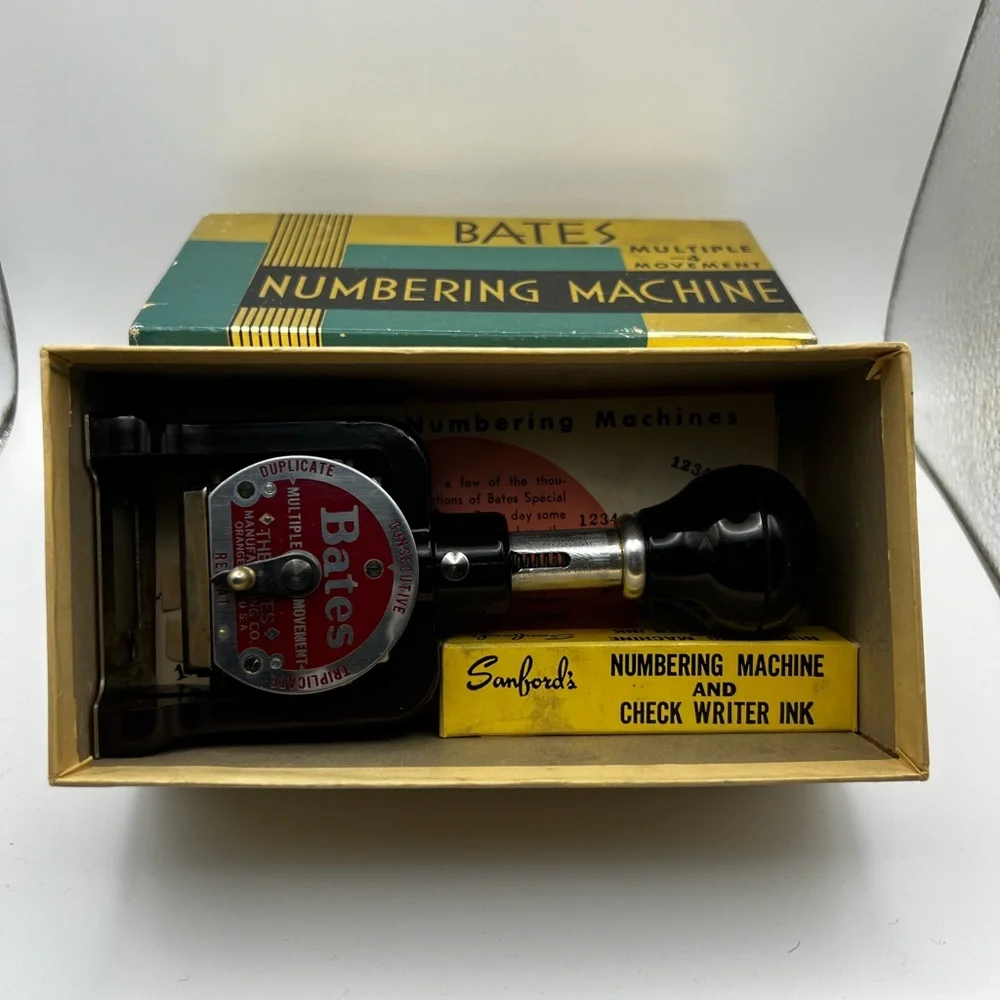 Antique 40’s number machine